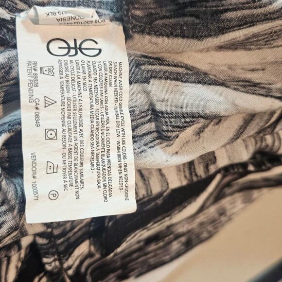 Gloria Vanderbilt Womens 3/4 sleeve Balck & White Blouse Size 3X - Picture 5 of 6